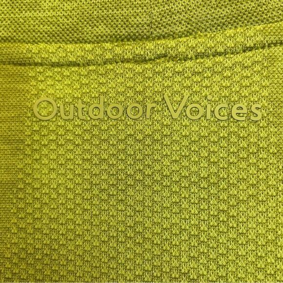 NWT Outdoor Voices Men’s Seamless Pique Long Sleeve Shirt - Green Apple Size XL - Picture 4 of 5